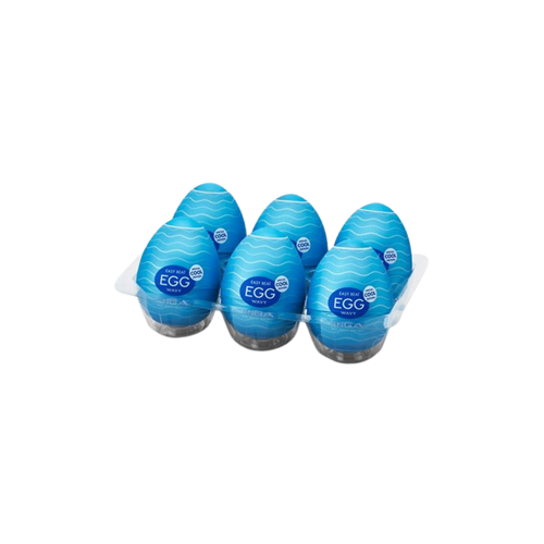 Tenga - Egg Wavy II Cool Edition  - Aftrek eitjes - 6 stuks